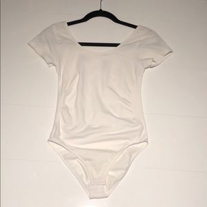 White tight bodysuit
